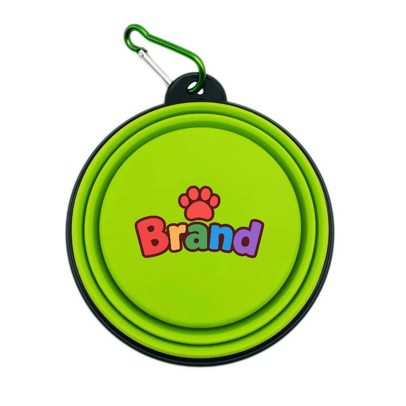 promotional pet products gifts manufacturing with custom LOGO wholesale promotional pet travel bowl with custom LOGO