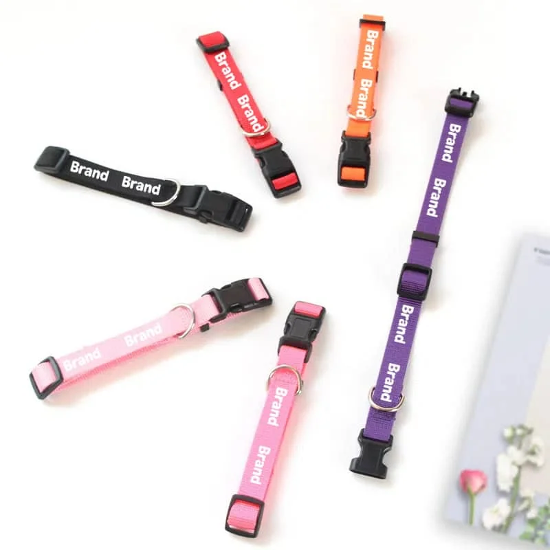 promotional pet products gifts manufacturing with custom LOGO wholesale promotional dog collar with custom LOGO
