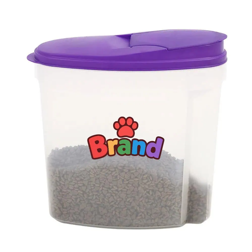 promotional pet products gifts manufacturing with custom LOGO wholesale promotional pet food container with custom LOGO