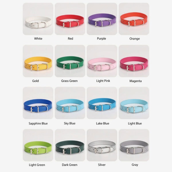 PU leather dog collar