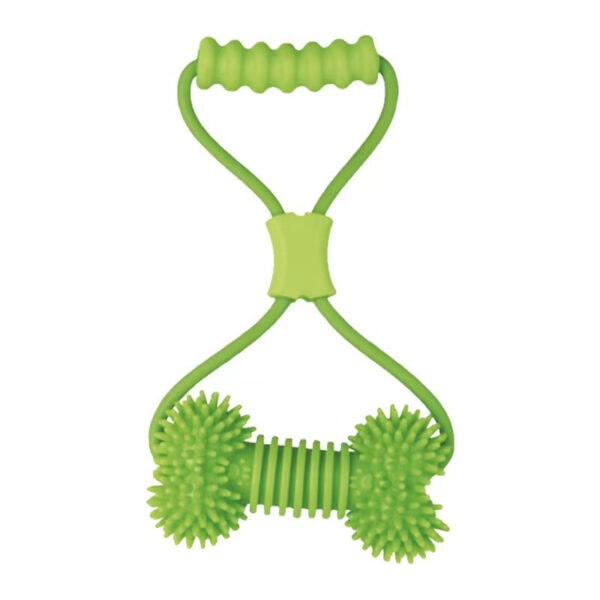 FlexGrip Spiky Bone Tug & Chew Dog Toy