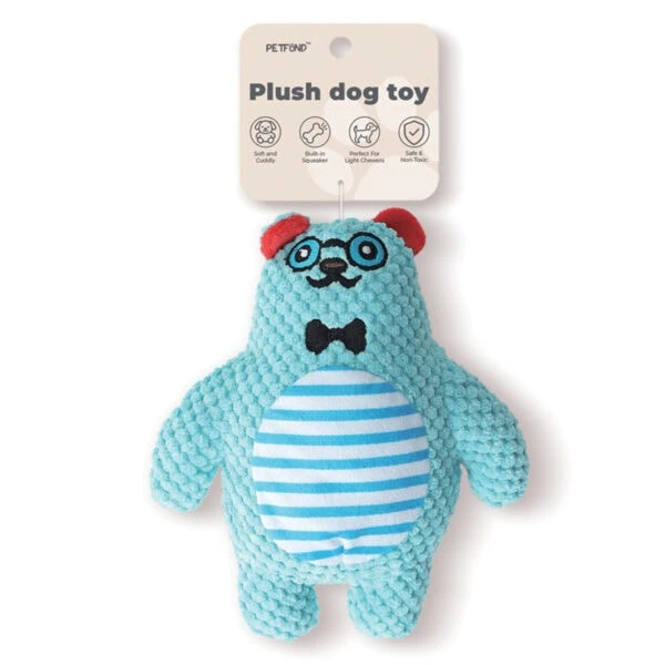 Corduroy Bear Squeaky Toy for Dogs