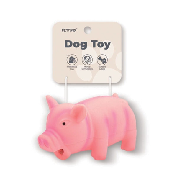 Latex Pig Squeaky Dog Toy-Medium / Large