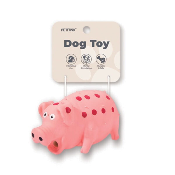 Spotted Pig Latex Squeaky Dog Toy