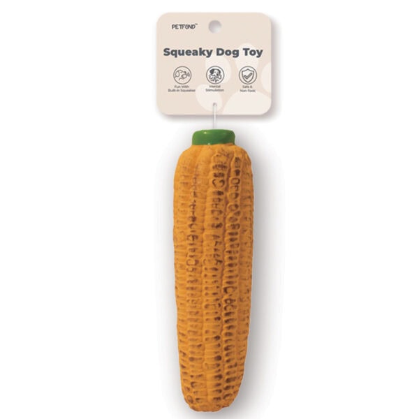 Realistic Grilled Corn Latex Squeaky Dog Toy
