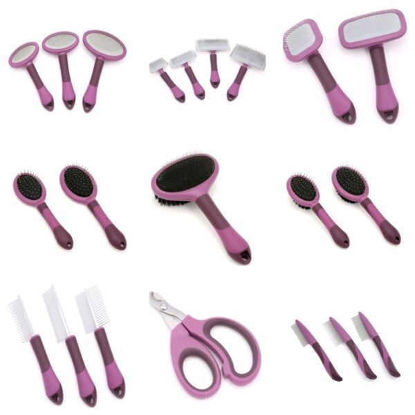 Plum Comfort-Grip Grooming Series