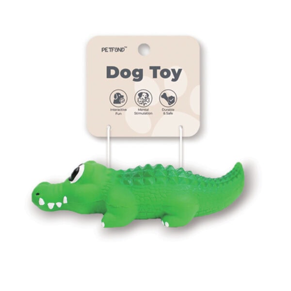 Latex Crocodile Squeaky Dog Toy-Medium / Large