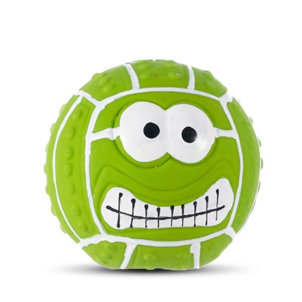 Latex emoji squeaky dog toy