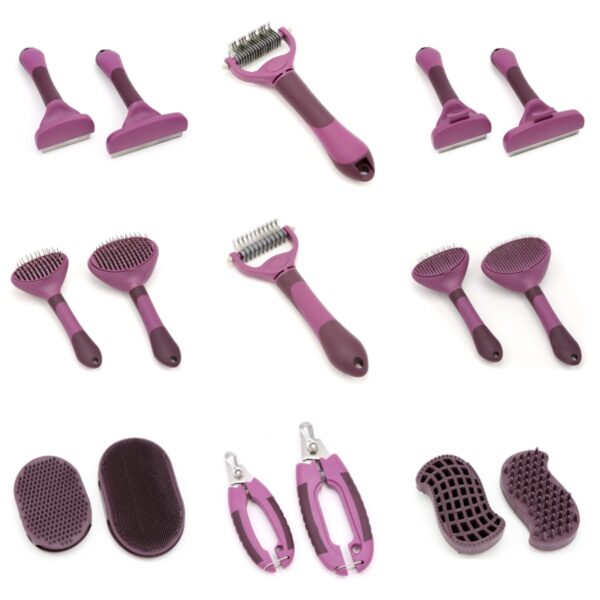 Plum Comfort-Grip Grooming Series