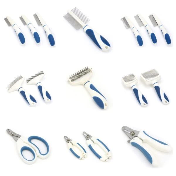 Ocean-Blue Comfort-Grip Grooming Series