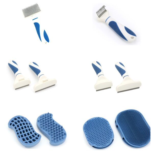 Ocean-Blue Comfort-Grip Grooming Series