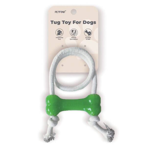 Durable Rope Tug Toy with Bone Center