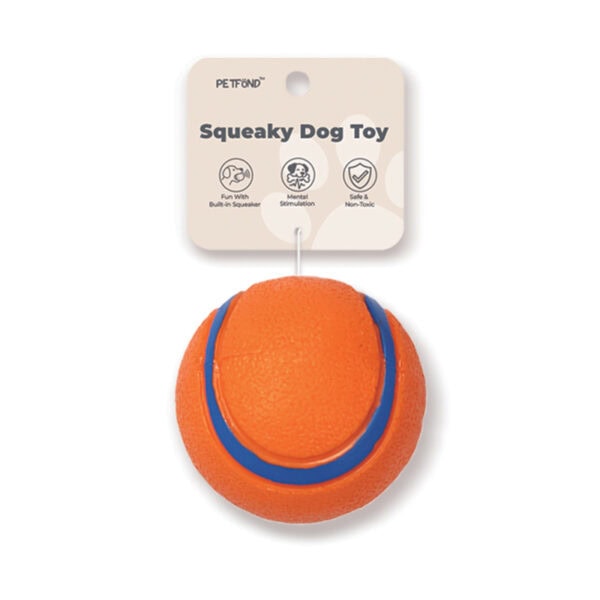 Squeaky Bouncy Dog Ball – Classic Design – Medium / Large
