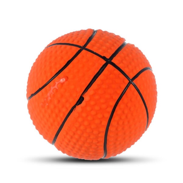 Latex Basketball squeaky dog toy