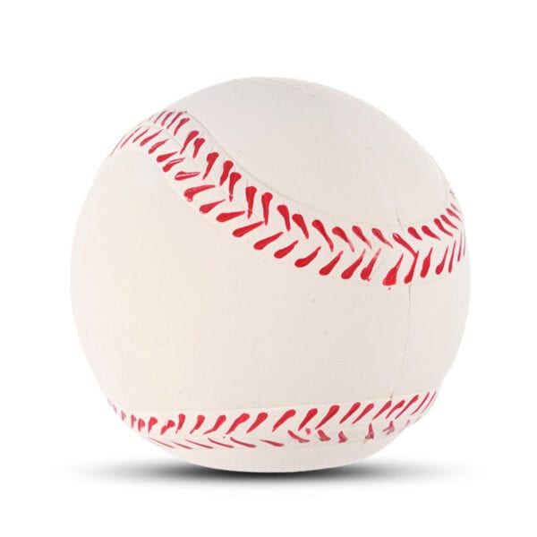 Latex Baseball squeaky dog toy