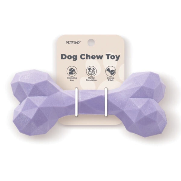 Durable Dog Chew Toy – Geometric Bone Design