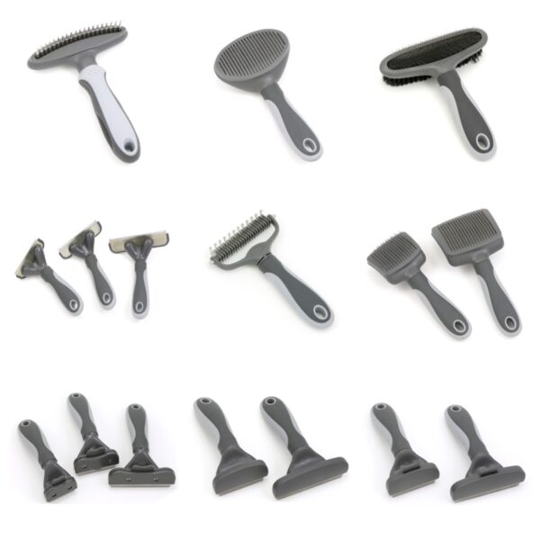 Comfort-Grip Grey Grooming Series