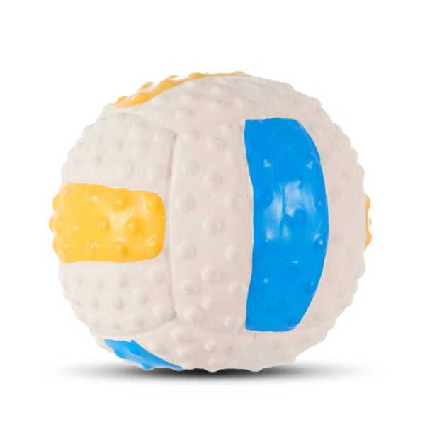Latex Volleyball squeaky dog toy