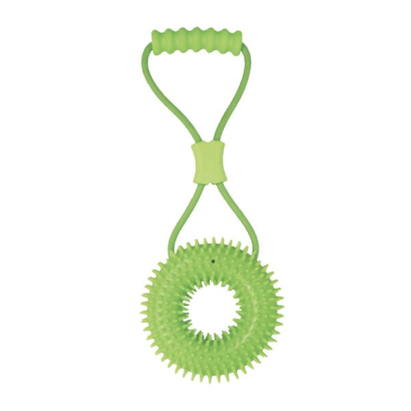 FlexGrip Spiky Ring Tug & Chew Dog Toy