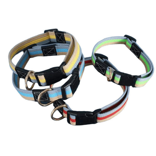 Tricolor dog collar