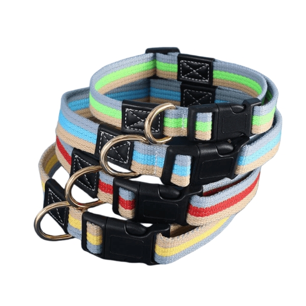 Tricolor dog collar