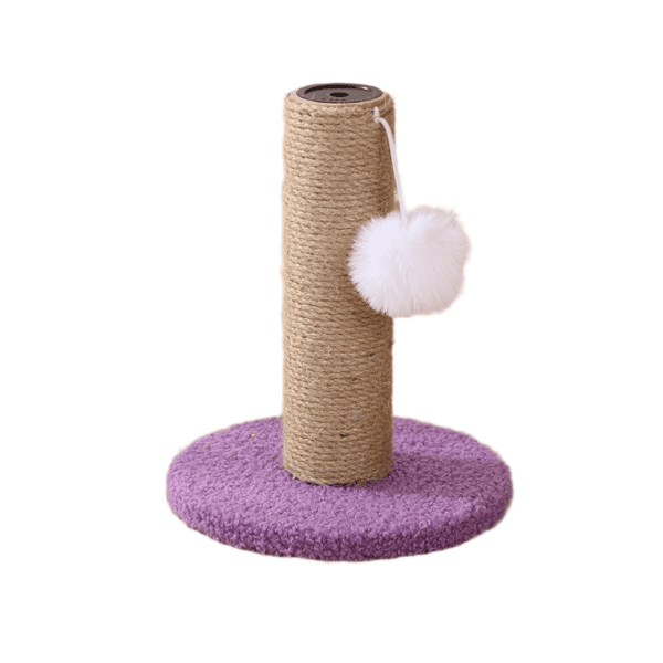 Mini Sisal Cat Scratching Post with Plush Ball Toy