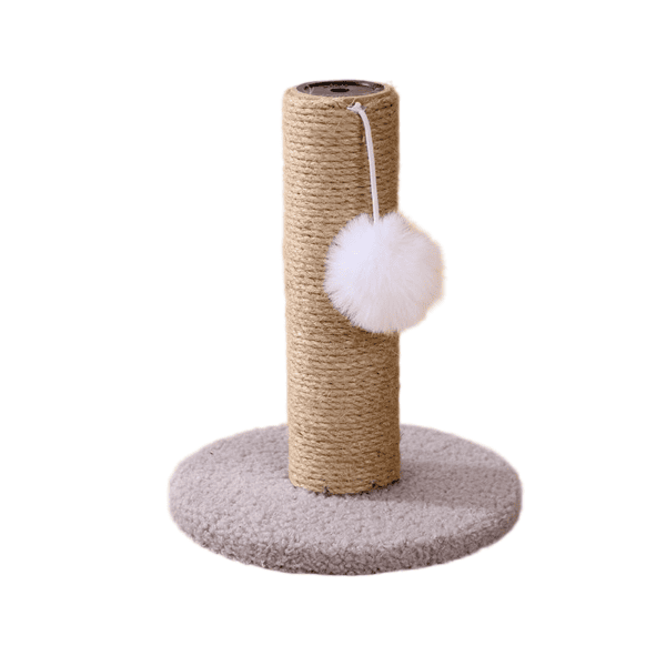Mini Sisal Cat Scratching Post with Plush Ball Toy