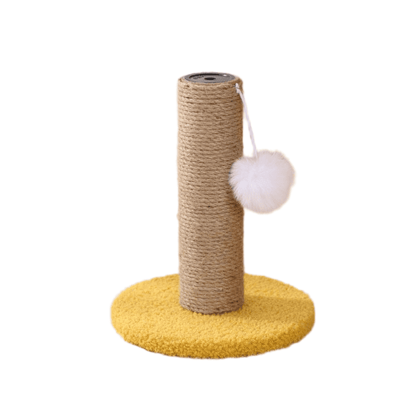 Mini Sisal Cat Scratching Post with Plush Ball Toy