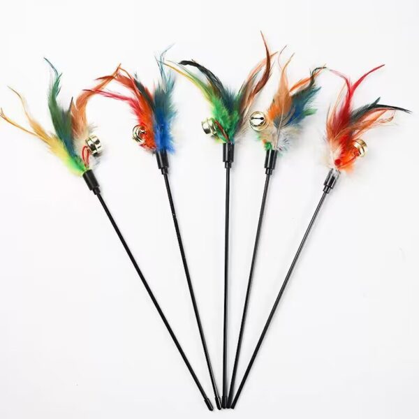 Classic Feather Cat Wand with Bell