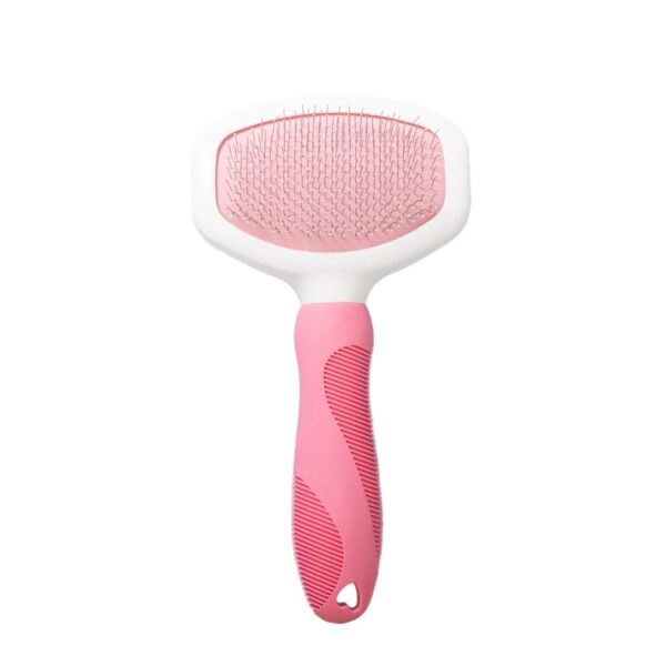 Soft grip slicker brush