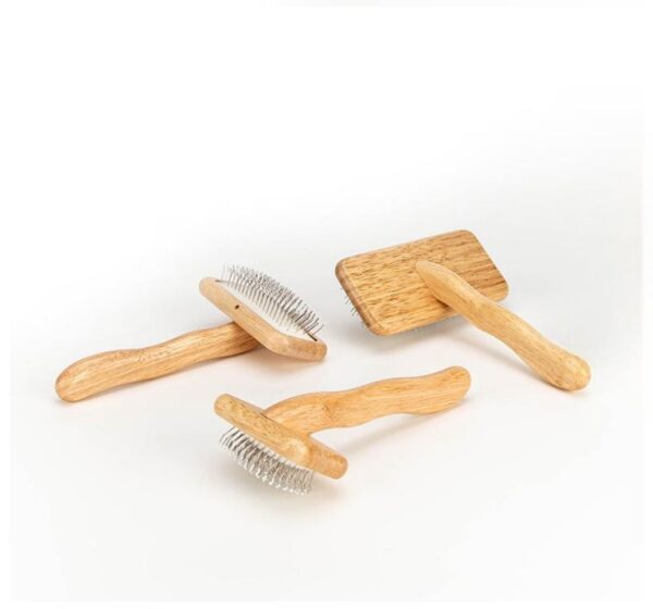 Air cushion-Wooden frame grooming brush