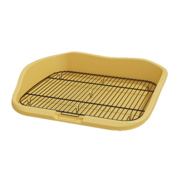 Smooth-Corner High-Rim Dog Potty (Ventilated Grate)