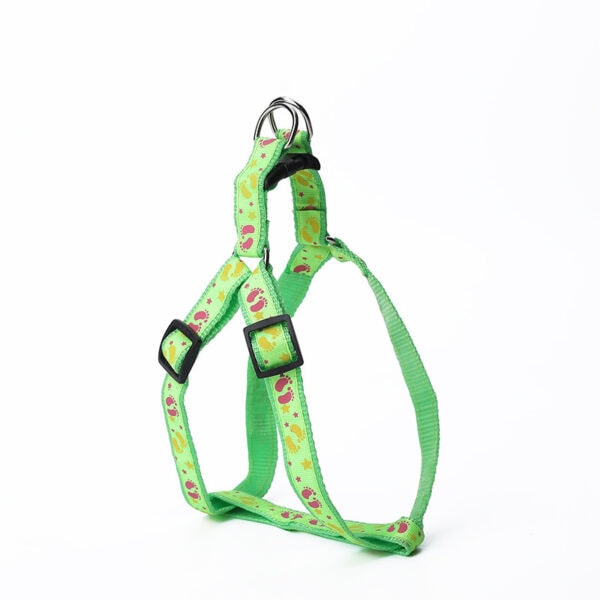 Printed Fabric Overlay Dog Harness