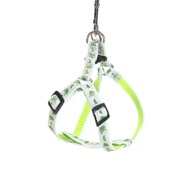 Printed Fabric Overlay Dog Harness