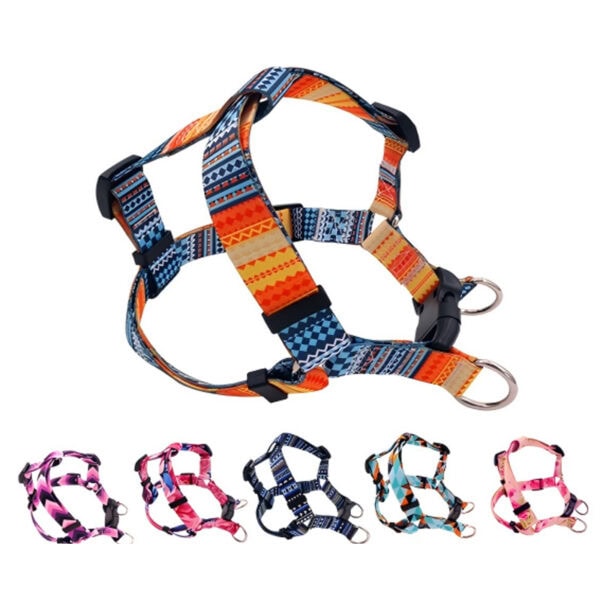 Heat transfer printing dog harness