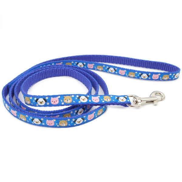 Printed Fabric Overlay Dog Leash