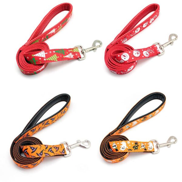 Printed Fabric Overlay Dog Leash