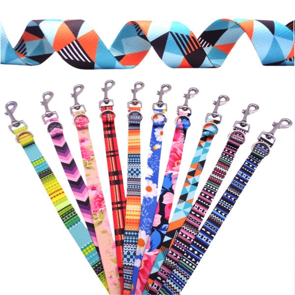 Heat transfer printing dog leash