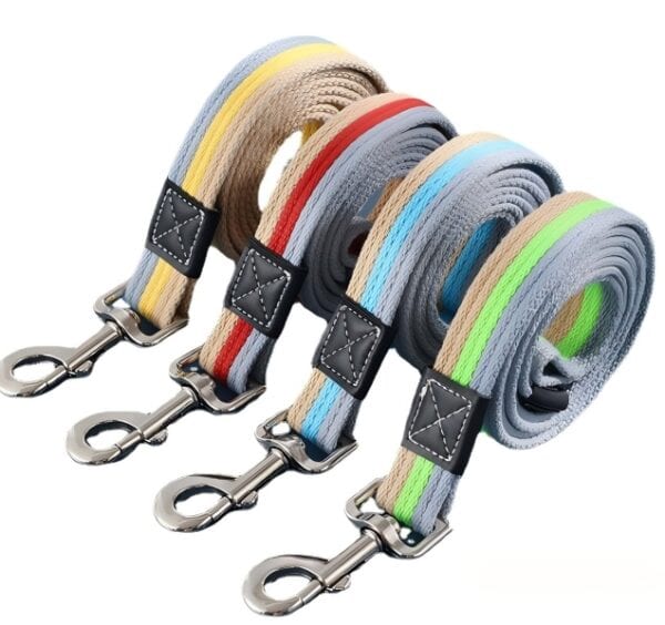 Tricolor dog leash