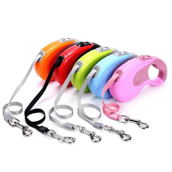 Soft grip retractable dog leash-3 meters & 5 meters
