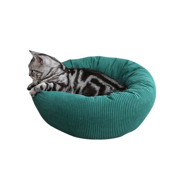 Ruched Corduroy Donut Bed