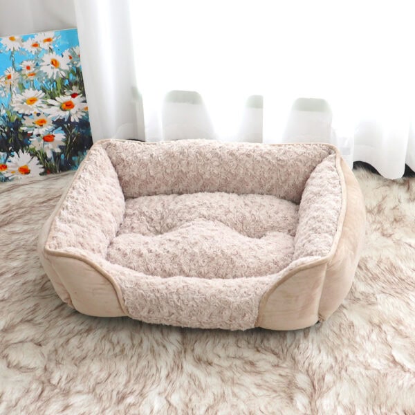 Curly Sherpa Bolster Bed