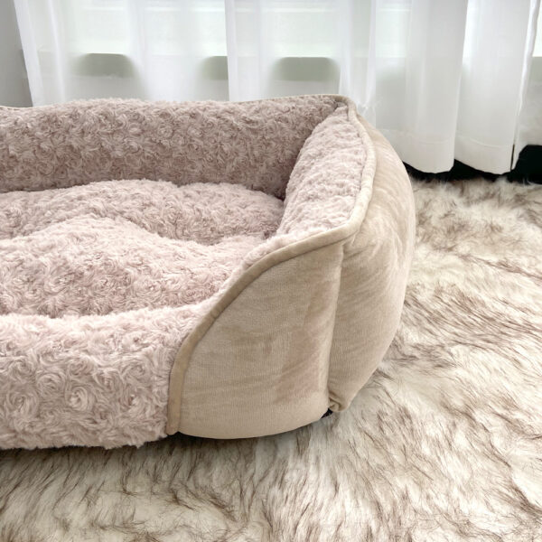 Curly Sherpa Bolster Bed