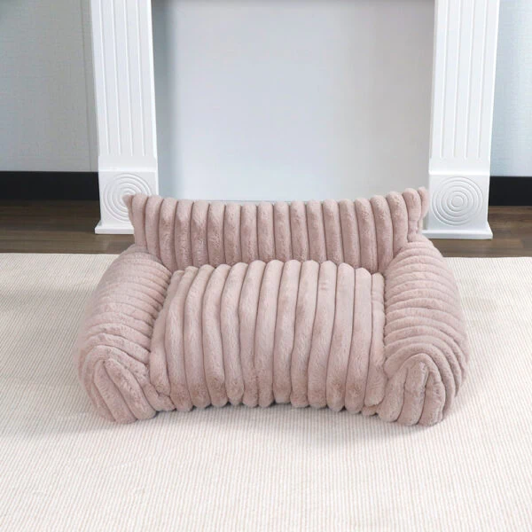 Ribbed Corduroy Rectangular Bolster Bed