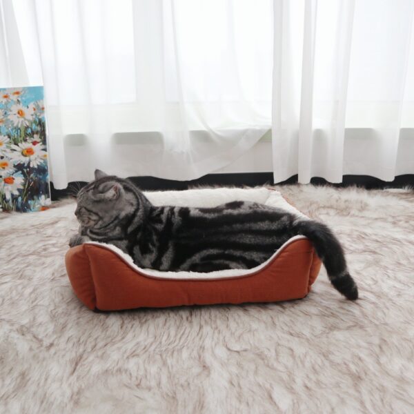 Corduroy Sherpa Bolster Bed