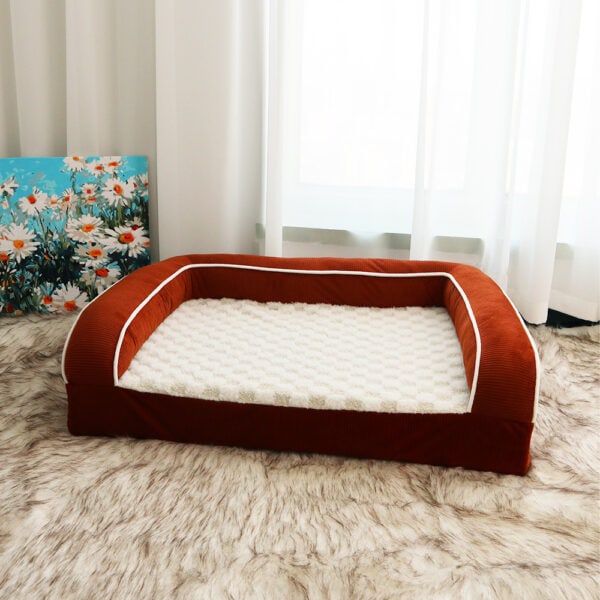 Corduroy Sherpa Bolster Lounger