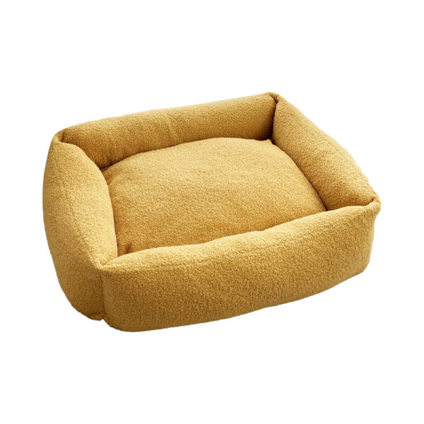 Teddy Fleece Rectangular Bolster Bed