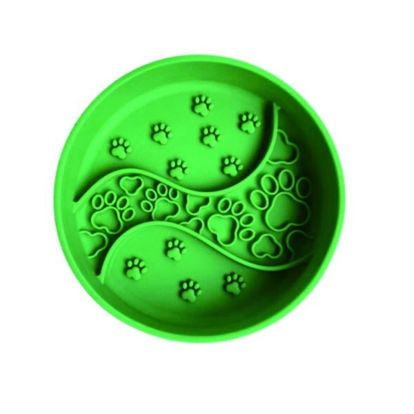Round Paw & Swirl Textured Lick Mat with Suction Base