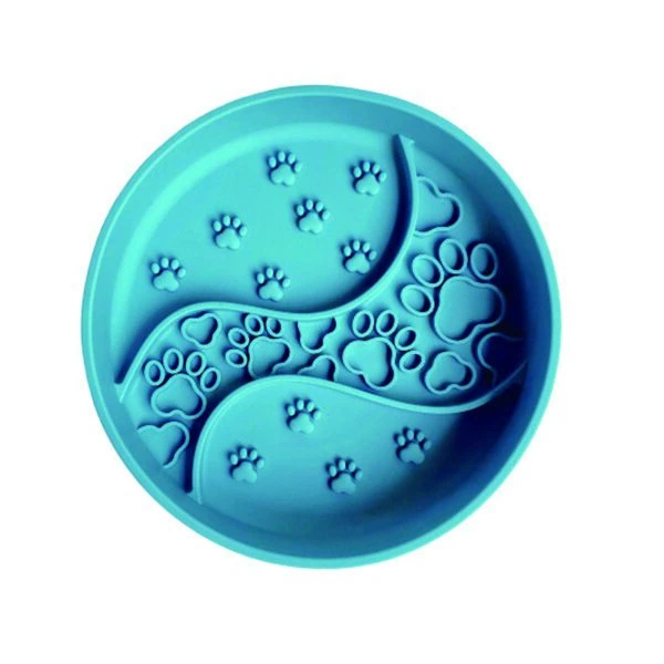 Round Paw & Swirl Textured Lick Mat with Suction Base