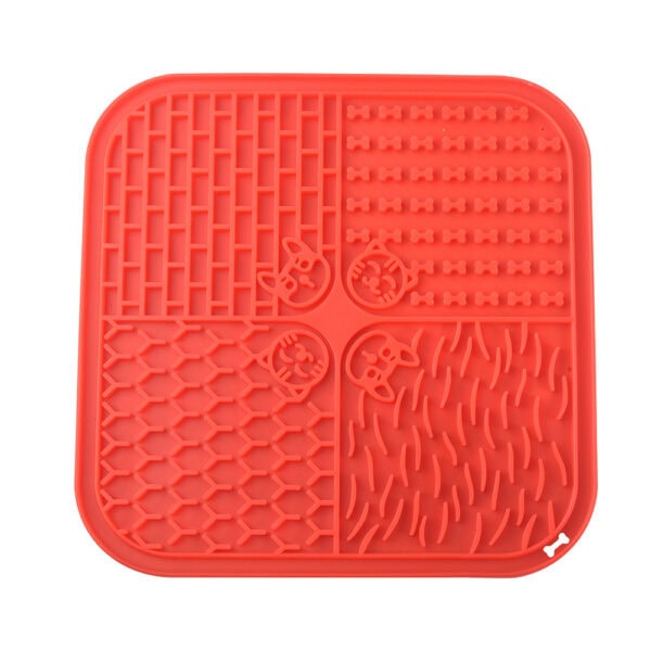 Square Multi-Zone Slow Licking Pet Treat Mat